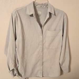 Womens gray button up